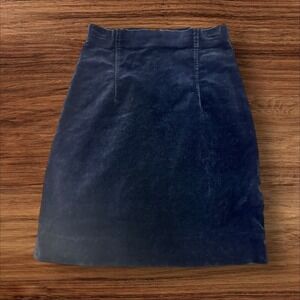 Charles Maudret Paris‎ Velvet Mini Skirt Black Made in France